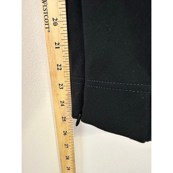 Anthropologie High Rise Black Zip Ankle Legging Trousers Capsule Travel Medium - Picture 10 of 10